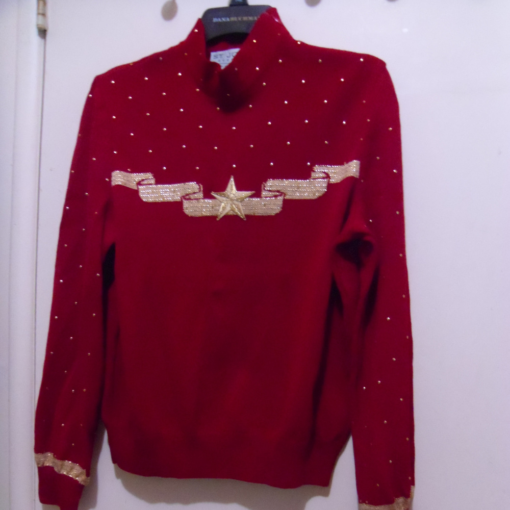 ST. JOHN by Marie Gray Christmas Sweater